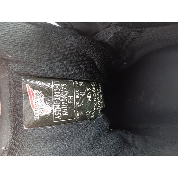 Red Wing Shoes 6608 TRBO 5 Inch Safety Toe Hiker Men Boot Size 8 E2    s5 main image 7